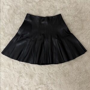 Zara Dark Leather Skirt
